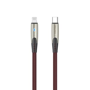 awei CL-119L Type-C / USB-C to 8 Pin Nylon Braid Fast Charging Cable, Length: 1m