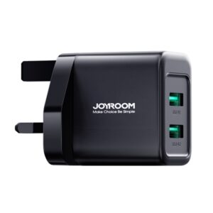 JOYROOM JR-TCN01 2.4A Dual Ports USB Charger, EU Plug, UK Plug