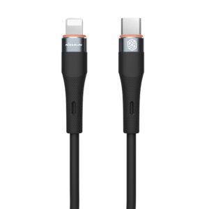 Nillkin 2.4A USB-C/Type-C to 8 Pin Silicone Data Cable, Length: 1.2m, Type-C to 8 Pin