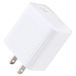 LZ-106PD 25W USB-C / Type-C Ports Plaid Pattern Travel Charger, US Plug, EU Plug