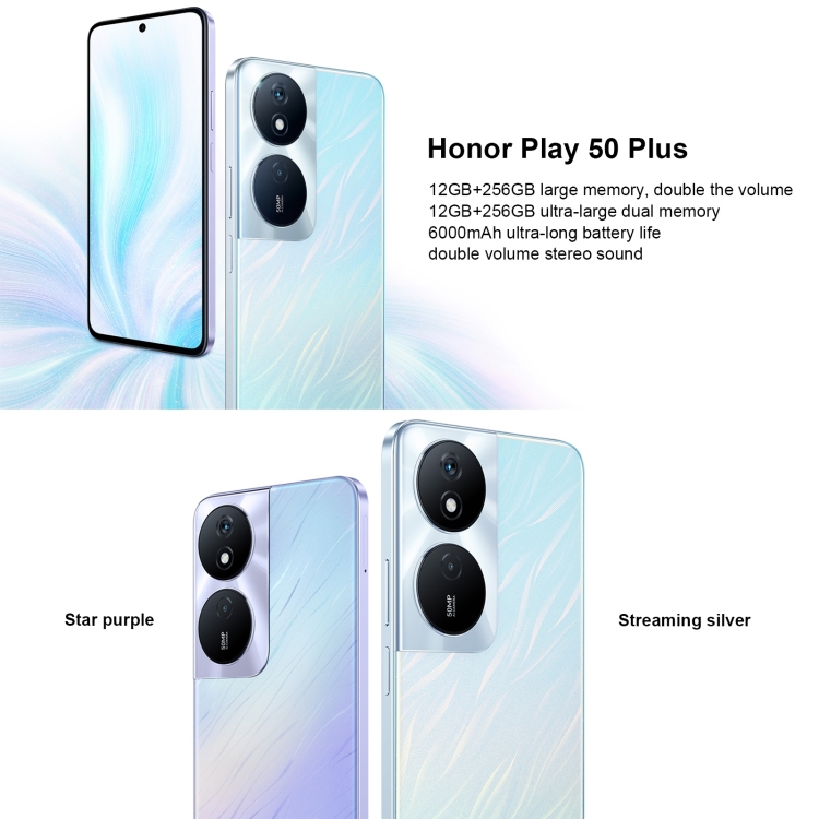 Honor Play 50 Plus, 6.8 inch MagicOS 7.2 Dimensity 6020 Octa Core up to 2.2GHz, Network: 5G, OTG, Not Support Google Play, 12GB+256GB - Image 4