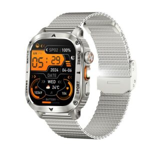 AK80 BT Call Smart Watch, Support Blood Oxygen / Blood Pressure / Heart Rate / Sports Health Monitoring Fitness Tracker