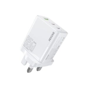 WK WP-U66 Kinkong 65W Dual USB-C / Type-C + USB GaN Fast Charger, UK Plug, US Plug, EU Plug