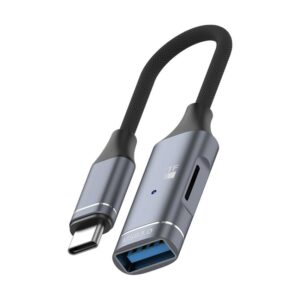 Multi-function OTG Card Reader Adapter Cable, Length: 15cm, USB-C / Type-C to USB, TF Card, 8 Pin to USB, TF Card