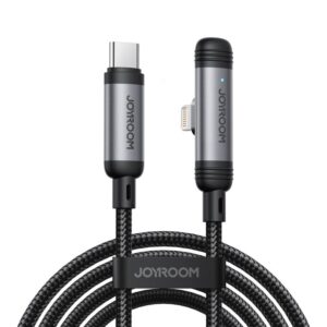 JOYROOM S-A56 EnjoyX Series 30W Type-C to 8 Pin 90 Degree Fast Charging Data Cable, Type-C to 8 Pin
