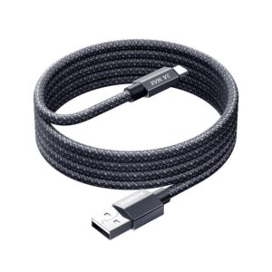 REMAX CB01 3A USB to 8 Pin Aluminum Alloy Braided Fast Charging Data Cable with LED Light, Length: 1.2m, USB to 8 Pin