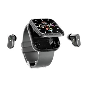 T1 TWS Headphones Smart Watch, 1.8 inch Square Screen, Support Bluetooth Call / Heart Rate