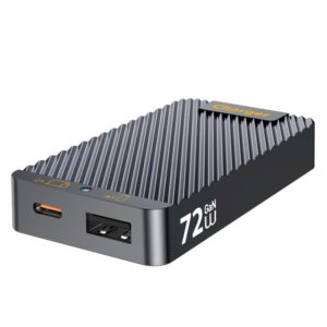 WLX-902 72W Type-C and USB Dual-Port GaN Ultra Thin Card Sized Fast Charger, EU Plug, US Plug, UK Plug, AU Plug