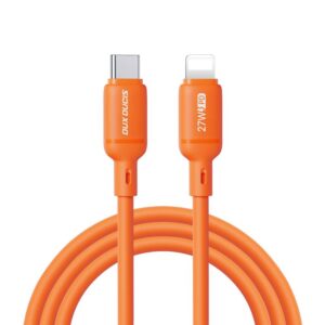 DUX DUCIS SILI Series 27W Type-C to 8 Pin Silicone Data Cable, Length: 1m, Type-C to 8 Pin