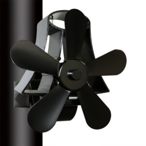 YL-106 5-Blade High Temperature Aluminum Heat Powered Fireplace Stove Fan, YL-106 (Black), YL-106 (Bronze), YL-106 (Grey), YL-106 (Gold), YL-106 (Rose Red), YL-106 (Silver), YL-106 (White)