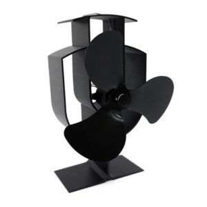 YL401 3-Blade High Temperature Metal Heat Powered Fireplace Stove Fan, YL401 (Black), YL401 (Bronze), YL401 (Gold), YL401 (Silver), YL401 (White)