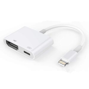 E-Gin-LTH-002 8 Pin Digital AV to HDMI Adapter + USB Charging Port for 1080P HD TV Display Screen Device