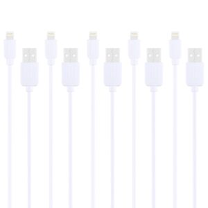 5 PCS HAWEEL 1m High Speed 8 pin to USB Sync and Charging Cable Kit for iPhone, iPad(White)