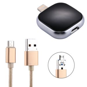 RQW-18S 8 Pin 16GB Multi-functional Flash Disk Drive with USB / Micro USB to Micro USB Cable, RQW-18S Black, RQW-18S Gold