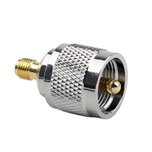 UHF Male to SMA Female Connector RF Coaxial Adapter