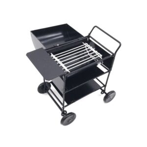 1:12 Mini House Toy Simulation Outdoor Square Cart Oven, Cart Oven