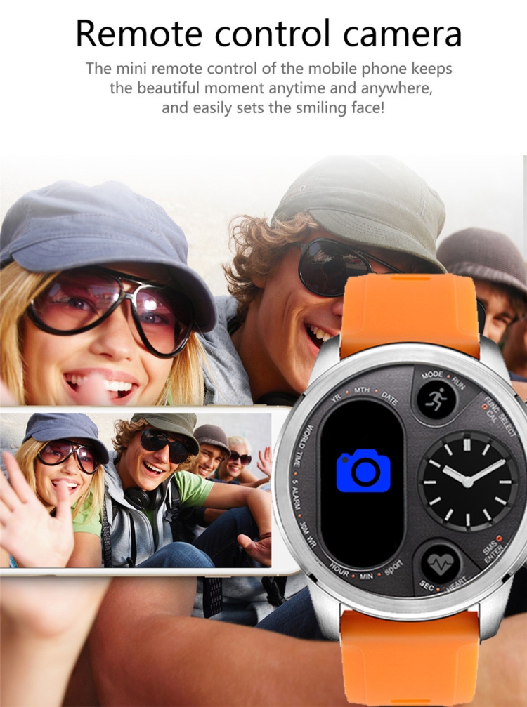 T3 Dual Display Smart Watch For Men IP68 Waterproof Fitness Bracelet 15 Days Standby Business Smartwatch Activity Tracker, Black, Gray, Blue, Orange, Dark Brown - Image 11