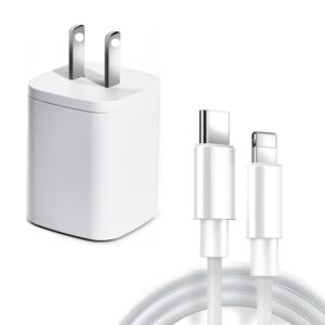 CYKE USB60 20W Mini PD Type-C Port Fast Charger With Type-C To 8 Pin Cable, US Plug