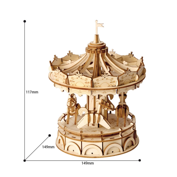 3D Three -Dimensional Puzzle Board Children Wood Puzzles Model, Rolife TG301 Airplane, Rolife TG401 Ferris Wheel, Rolife TG403 Camera, Rolife TG404 Rotating Trojan, Rolife TG501 Eiffel Tower, Rolife TGN01 Eight Sound Box, Rolife TG306 Cruise - Image 2