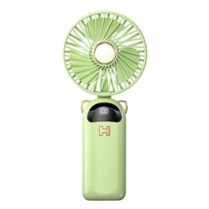 Foldable Digital Display USB Charging Fan Handheld Mute Hanging Neck Outdoor Small Fan