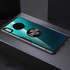 Shockproof TPU + Acrylic Protective Case with Metal Ring Holder, For Huawei Mate 30, For Huawei Mate 30 Pro, For Xiaomi Redmi Note 8