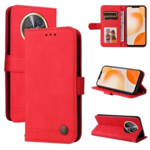 Skin Feel Life Tree Metal Button Leather Phone Case, For Huawei Enjoy 60X, For Huawei nova 11 Pro, For Huawei nova 11