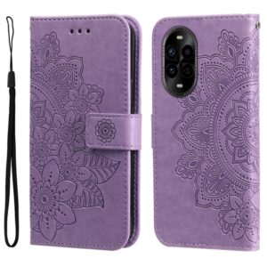 Seven-petal Flowers Embossing Leather Phone Case, For Huawei nova 13 Pro, For Huawei nova 13 / nova 12, For Huawei Enjoy 70 Pro, For Huawei Enjoy 70, For Huawei nova 11 SE, For Huawei nova 12 Pro, For Huawei Mate 60, For Huawei Mate 60 Pro...