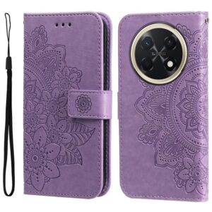 Seven-petal Flowers Embossing Leather Phone Case, For Huawei Enjoy 90 Pro Max 5G, For Huawei Enjoy 90 / Enjoy 90 Plus 5G, For Huawei Enjoy 80 Plus, For Huawei nova 15 Pro / nova 15 Ultra, For Huawei Mate 70 Air 5G, For Huawei nova 14 Lite...