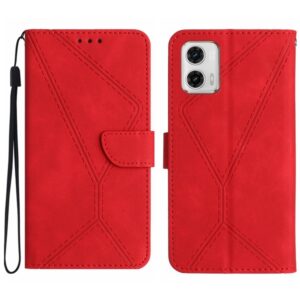 Stitching Embossed Leather Phone Case, For Moto G53 5G / G23 / G13 4G, For Motorola Moto E13 4G, For Motorola Moto G73 5G, For Motorola Moto G 5G 2023, For Motorola Moto G Play 2023, For Motorola Moto G72 4G, For Motorola Moto E22 / E22i 4G...