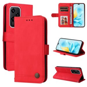 Skin Feel Life Tree Metal Button Leather Phone Case, For Honor 200 Lite Global, For Honor Magic6 Pro, For Honor X8b, For Honor 90 GT, For Honor 100 Pro, For Honor 100, For Honor X50i+, For Honor Play 50 Plus, For Honor X6a