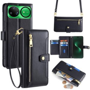 Sheep Texture Cross-body Zipper Wallet Leather Phone Case, For Huawei nova 15 Ultra, For Huawei nova 15 Pro, For Huawei nova 15, For Huawei Mate 80 Pro Max 5G, For Huawei Mate 80 5G, For Huawei Maimang 40 5G, For Huawei Pura 80 5G...