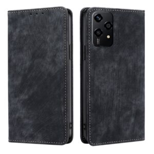 RFID Anti-theft Brush Magnetic Leather Phone Case, For Honor 200 Lite 5G Global, For Honor Magic6 Pro, For Honor Magic6, For Honor X50i 5G / 9 Lite