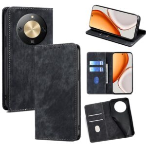 RFID Anti-theft Brush Magnetic Leather Phone Case, For Honor X70 5G, For Honor X6c 4G, For Honor X60 GT 5G, For Honor 400 Pro Global 160.8mm, For Honor 400 Global 156.5mm, For Honor X8c 4G, For Honor Play 60 Plus, For Honor 200 5G, For Honor 200 Pro 5G
