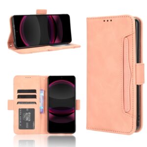Skin Feel Calf Texture Card Slots Leather Phone Case, For Sharp Aquos R8 Pro / Leica Leitz Phone 3, For Sharp Aquos R8, For Sharp Mamorino6