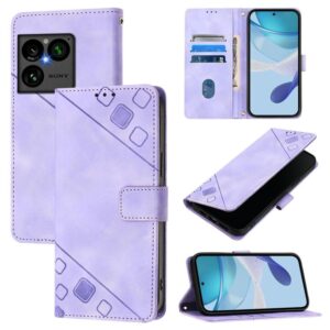 Skin-feel Embossed Leather Phone Case, For Sony Xperia 1 VIII, For Sony Xperia 10 VI, For Sony Xperia 1 VI, For Sony Xperia 5 VI, For Sony Xperia 5 V, For Sony Xperia 1 V, For Sony Xperia 10 V, For Sony Xperia 10 IV