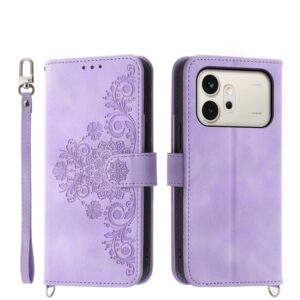 Skin Feel Flowers Embossed Wallet Leather Phone Case, For Honor 600 Global / 600 Pro Global, For Honor X9d 5G / X70 5G, For Honor X6c 4G / X5b / X5b Plus, For Honor 400 Pro Global 160.8mm, For Honor 400 Lite Global, For Honor 400 Global 156.5mm...
