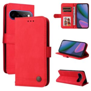 Skin Feel Life Tree Metal Button Leather Phone Case, For Google Pixel 11 Pro XL, For Google Pixel 11 / Pixel 11 Pro, For Google Pixel 10a, For Google Pixel 9a, For Google Pixel 9 Pro, For Google Pixel 9, For Google Pixel 8a, For Google Pixel 8 Pro...