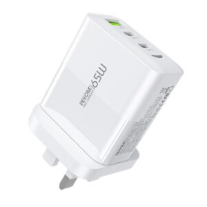 WK WP-U102 Raython Series 65W USB and Type-Cx2 Fast Charger, UK Plug, US Plug, EU Plug