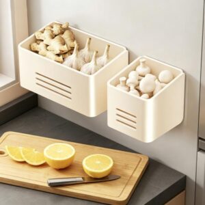 Kitchen Refrigerators No-drill Magnetic Storage Rack, 2pcs / Set, Large Box, Small Box