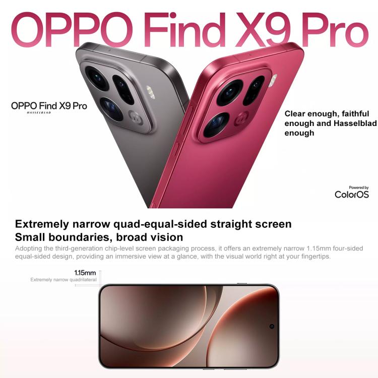 OPPO Find X9 Pro AI Phone, 16GB+512GB, Screen Fingerprint, 6.78 inch ColorOS 16.0 Dimensity 9500 Octa Core, NFC, OTG, Network: 5G, 16GB+512GB - Image 5