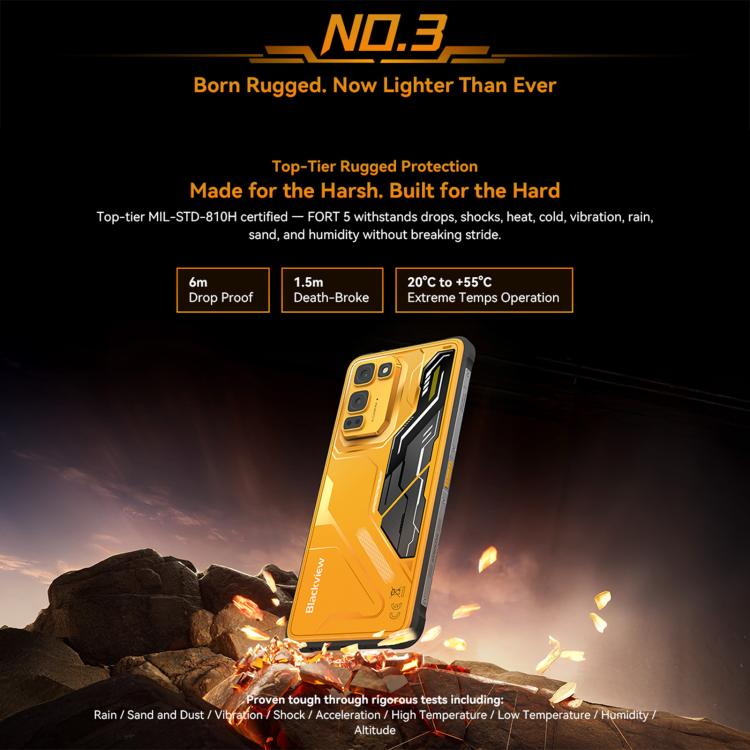 Blackview Oscal FORT 5, 12GB+256GB, 6.78 inch Android 16 Mediatek MT8781 Helio G100 Octa Core, Network: 4G, OTG, NFC - Image 9