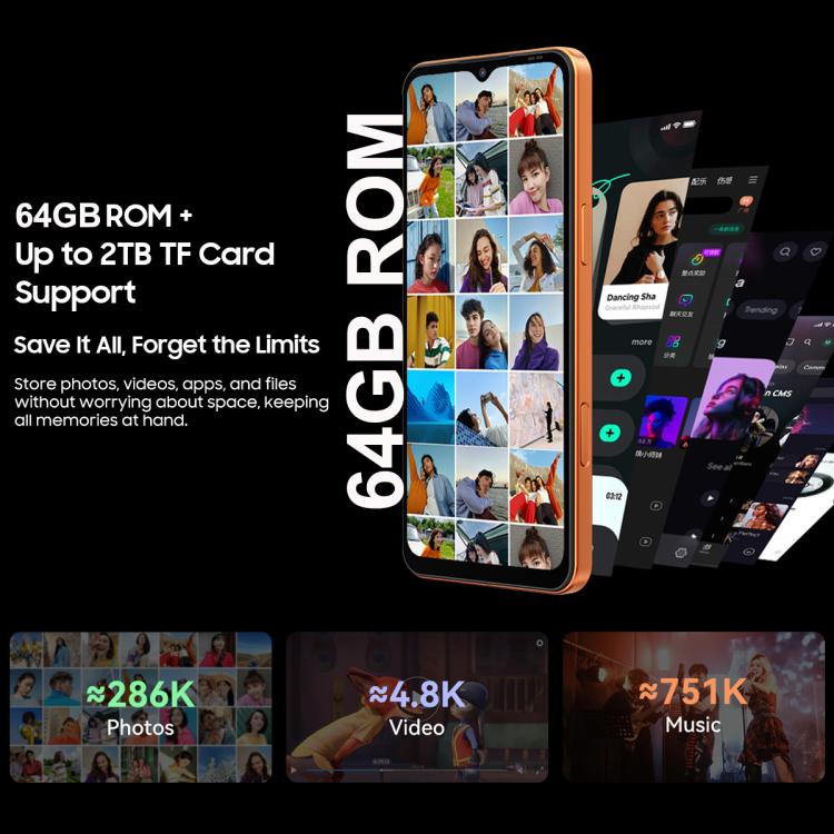 Blackview WAVE 7C, 4GB+64GB, 6.56 inch Android 16 Unisoc UMS312 Tiger T310 Quad Core, Network: 4G, OTG, 4GB+64GB - Image 19