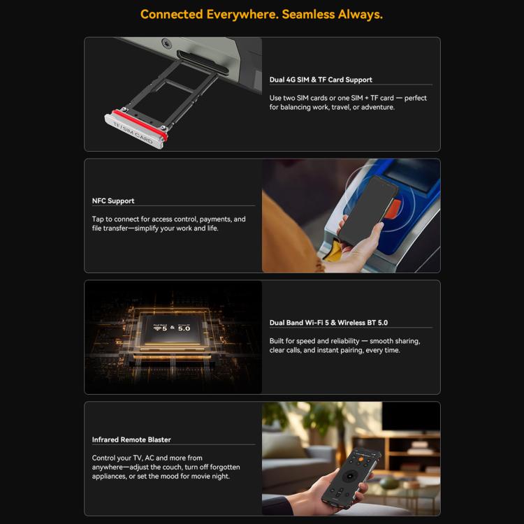 Blackview Oscal Pilot 6 Thermal Rugged Phone, 12GB+256GB, Night Vision Camera, 6.78 inch Android 16 MediaTek MT8781 Helio G100 Octa Core, Network: 5G, OTG, NFC - Image 11