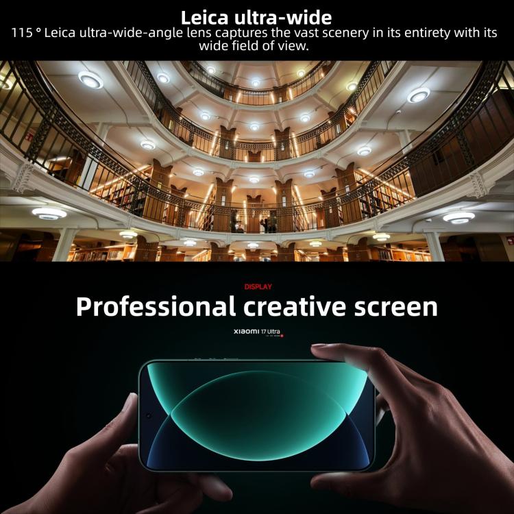Xiaomi 17 Ultra, 12GB+256GB, 3D Ultrasonic Fingerprint, 6.9 inch Xiaomi HyperOS 3 Snapdragon 8 Elite Gen 5 Octa Core, NFC, Network: 5G, 12GB+512GB, 12GB+256GB - Image 14