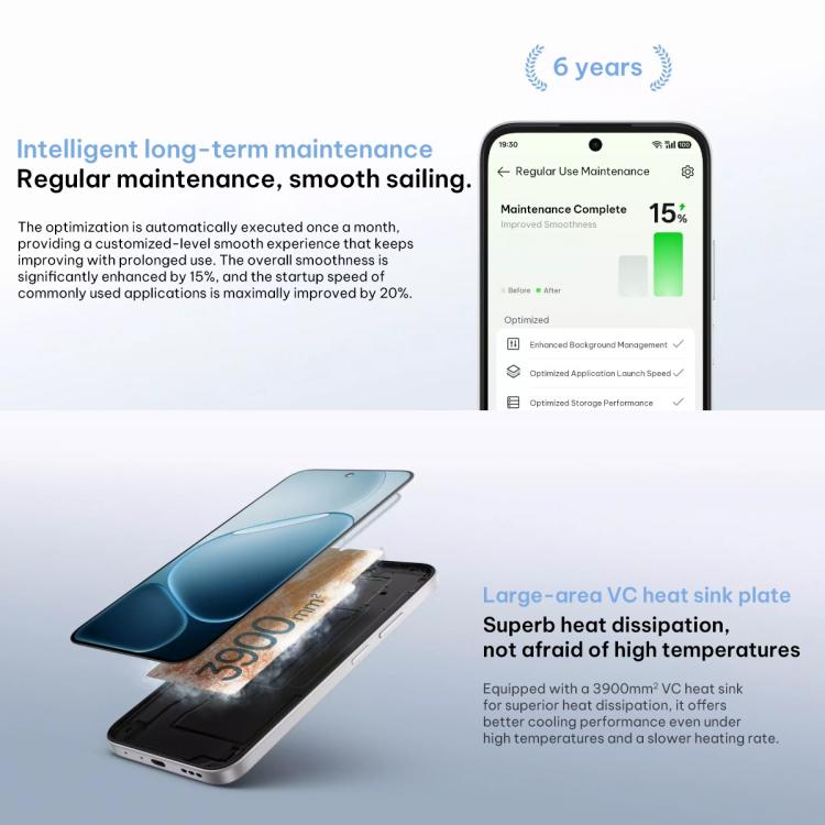 OPPO A6i+ 5G, 12GB+512GB, Side Fingerprint, 6.75 inch ColorOS 15 Dimensity 6300 Octa Core, NFC, OTG, Network: 5G, 12GB+512GB - Image 9