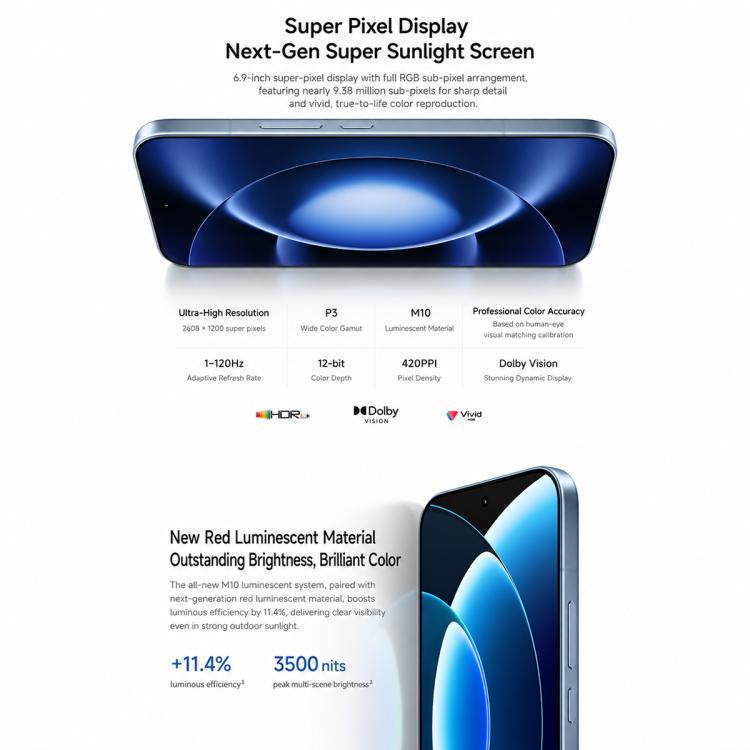 Xiaomi 17 Max, 12GB+256GB, 3D Ultrasonic Fingerprint, 6.9 inch Xiaomi HyperOS 3 Snapdragon 8 Elite Gen 5 Octa Core, NFC, Network: 5G, 12GB+256GB - Image 9