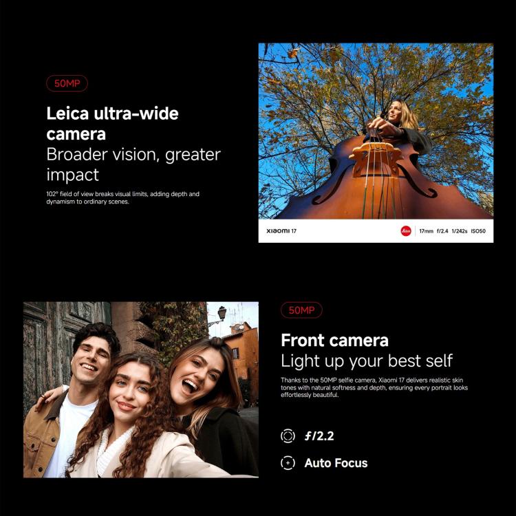 Xiaomi 17 Global, 12GB+256GB, Ultrasonic Fingerprint, 6.3 inch Xiaomi HyperOS 3 Snapdragon 8 Elite Gen 5 Octa Core, NFC, Network: 5G, 12GB+256GB - Image 14