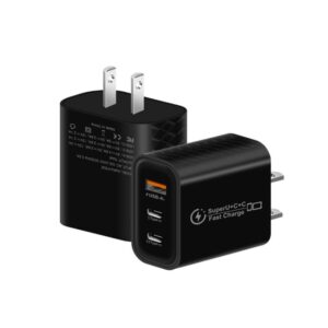 949-2C1A PD25W Type-C x 2, USB 3.0 Multi Compatible Protocol Charger, US Plug, US Plug