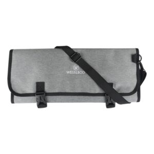 WESSLECO Chef Knife Tool Storage Bag Oxford Cloth Knife Bag, WESSLECO Gray