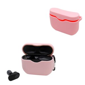 2 PCS Bluetooth Earphone Silicone Protective Cover with Hook For Sony WF-1000XM3, White, Pink, Mint Green, Transparent, Green, Lavender Purple